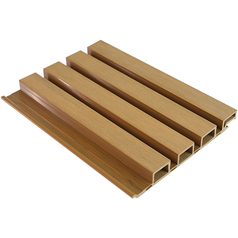 219mm Width, 25mm Thickness PVC/ASA Co-extruded Wall Wood-Plastic Composite Decorative Grille