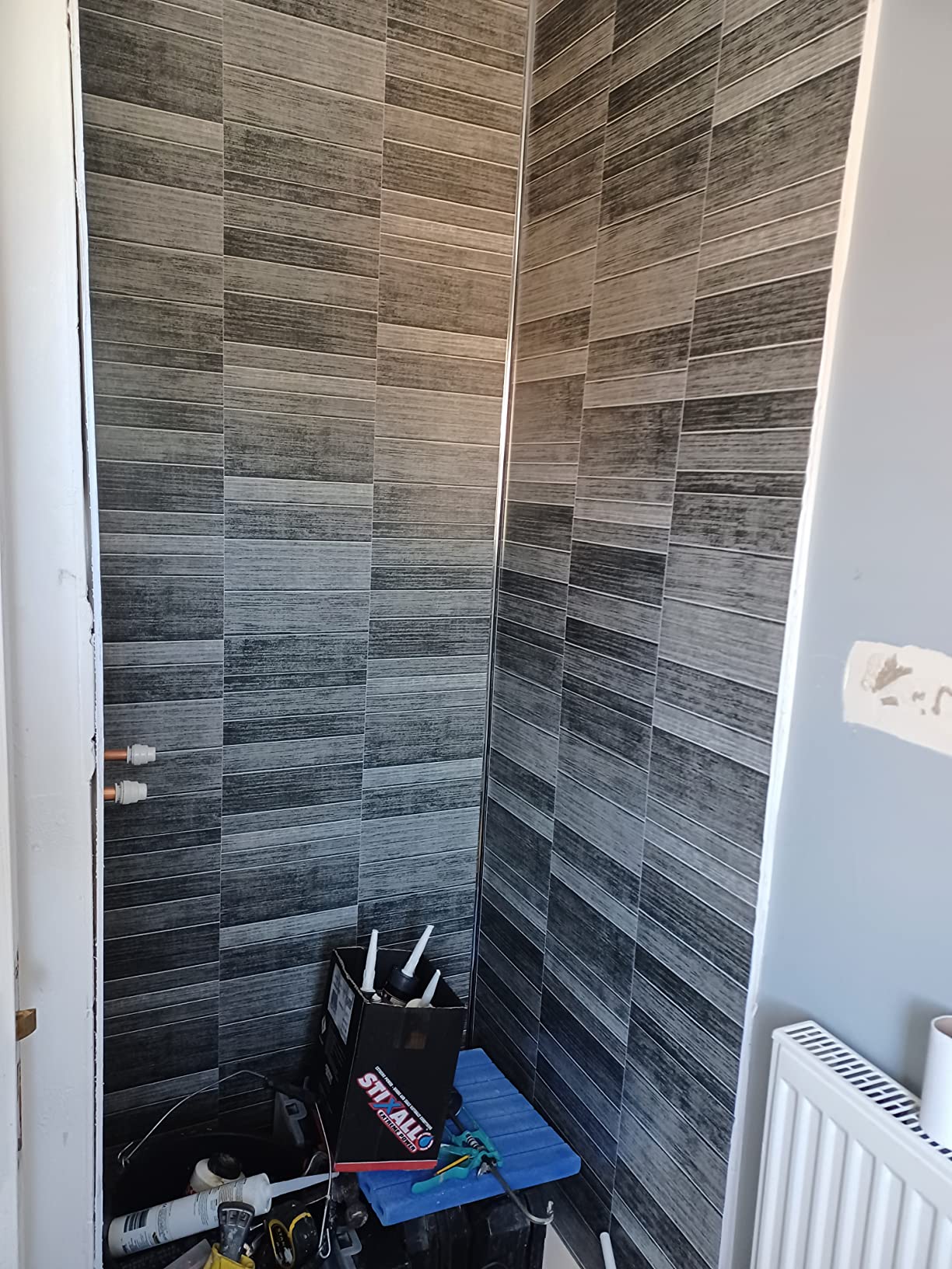 fitting pvc bathroom panels