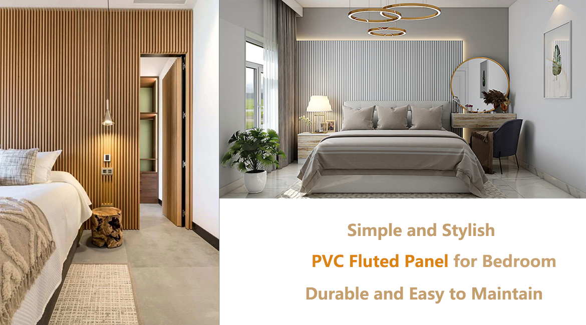 PVC wall panel bedroom