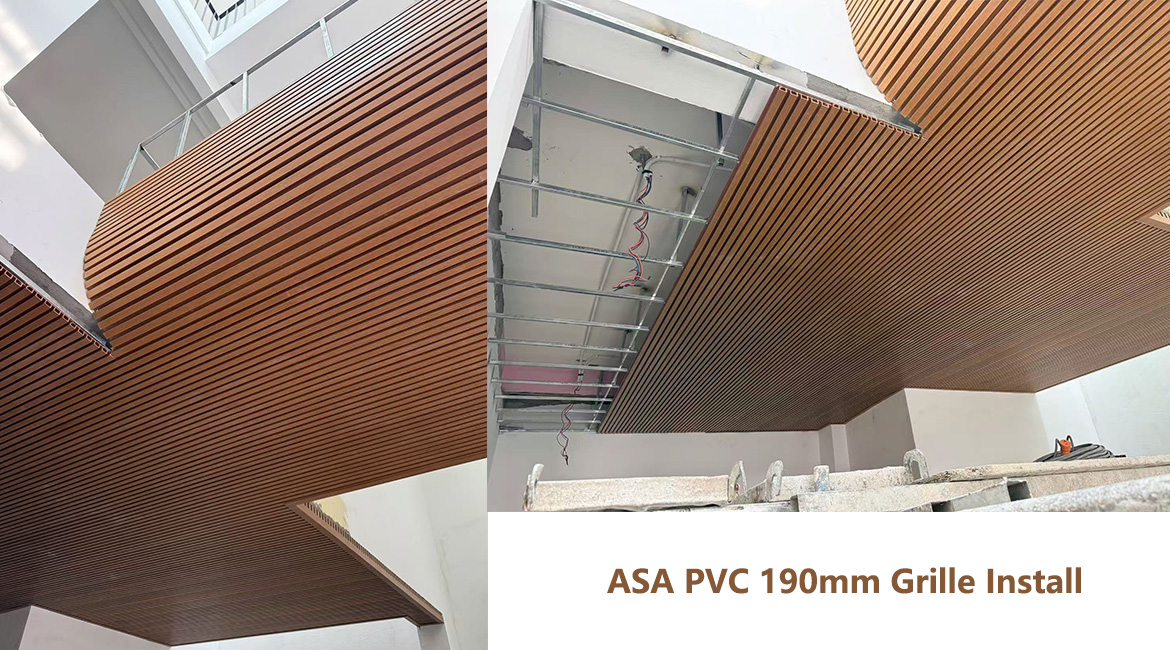 ASA PVC 190mm Grille Install