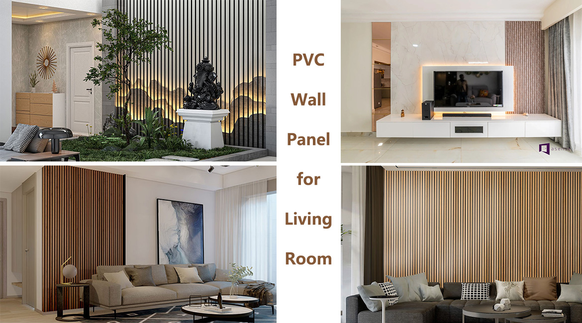 High-quality pvc interior wall cladding for living room