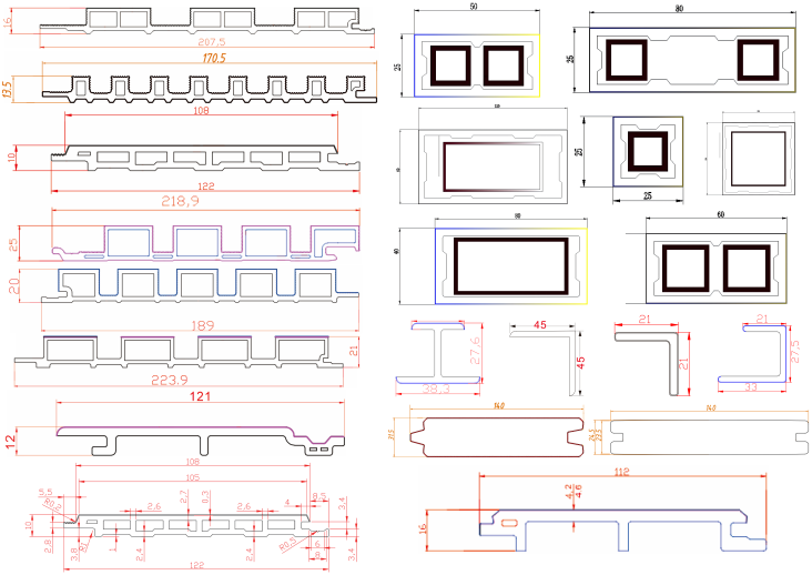 custom PVC Exterior Wall Cladding drawing