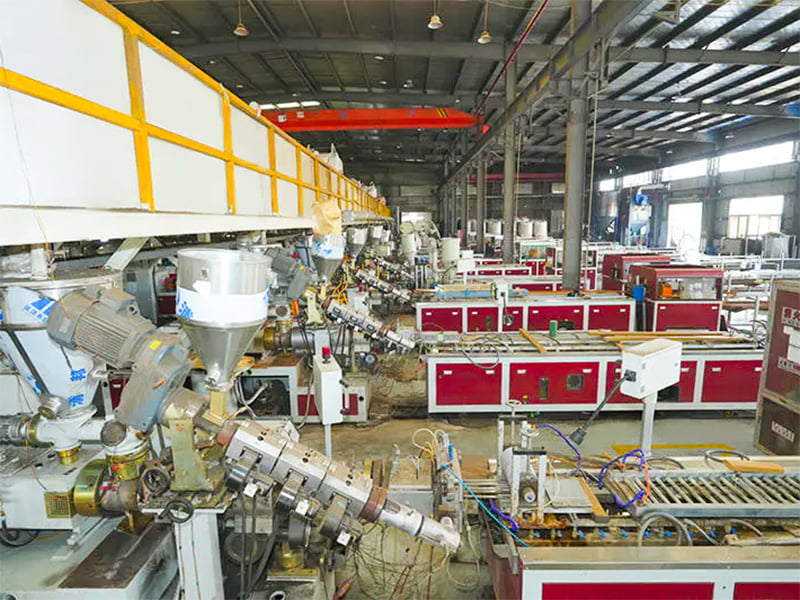 60+ production lines for pvc exterior wall panel