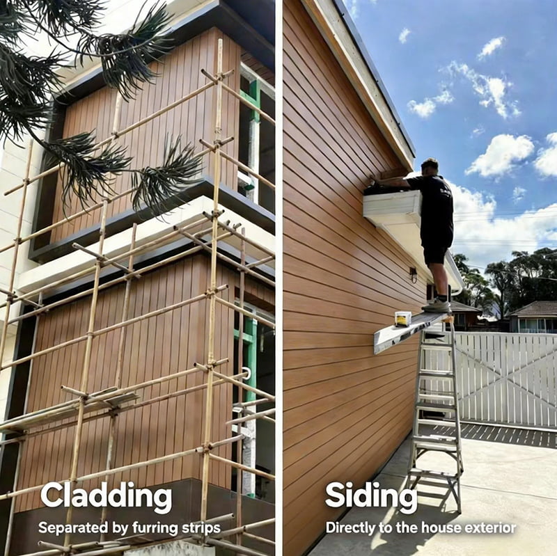 cladding panels vs siding panels application